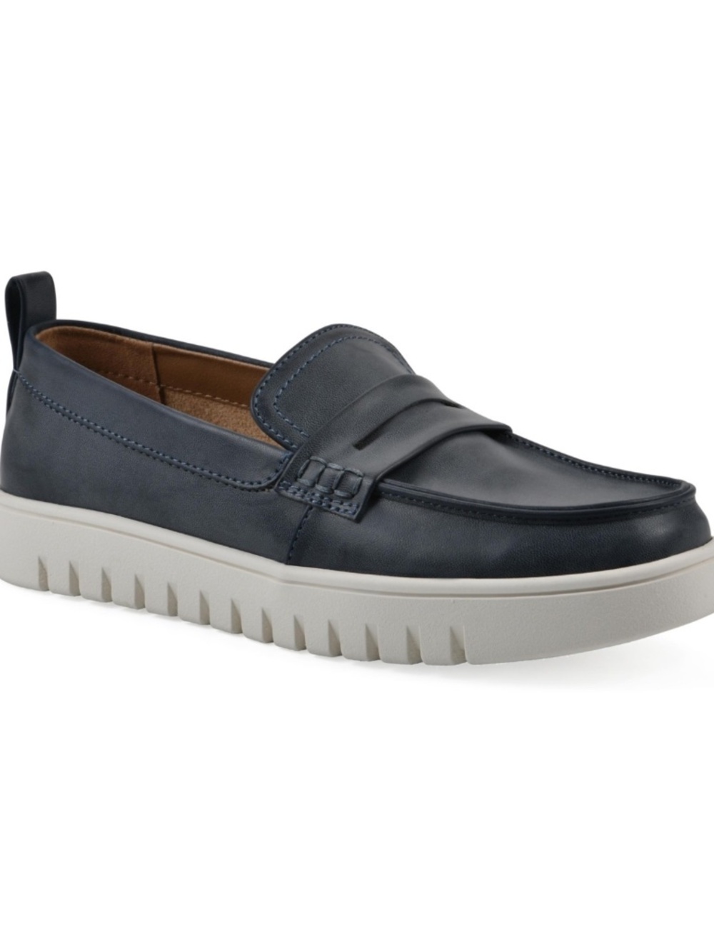 WHITE MOUNTAIN Fom Recovery Women's Nonna Penny Loafer Sneaker- Navy